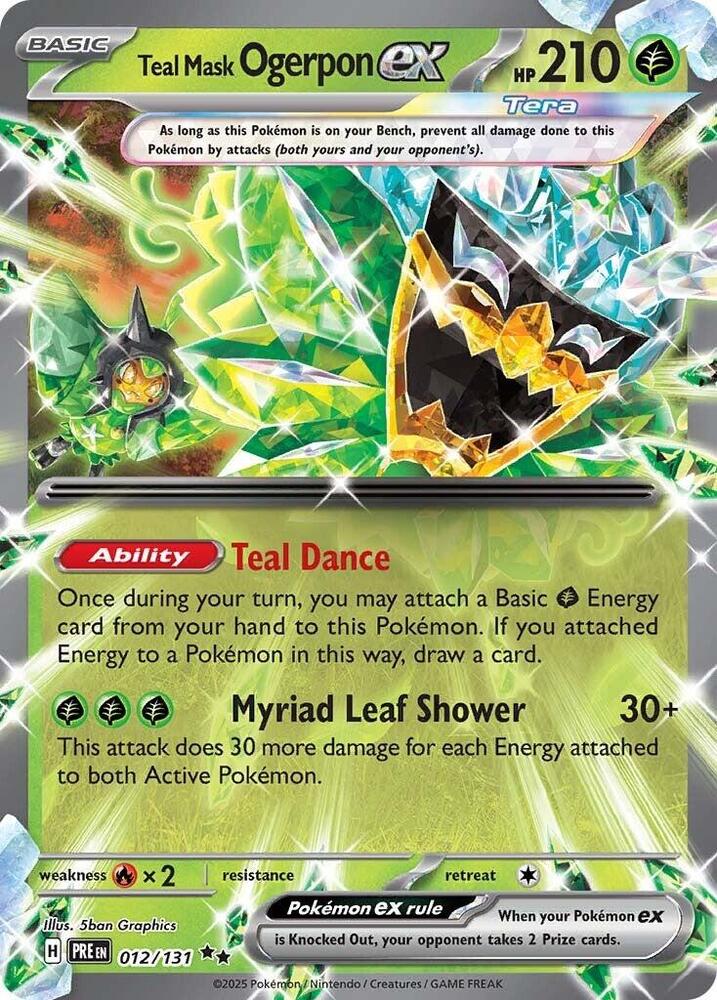Teal Mask Ogerpon ex - 012/131 [SV Prismatic Evolutions]