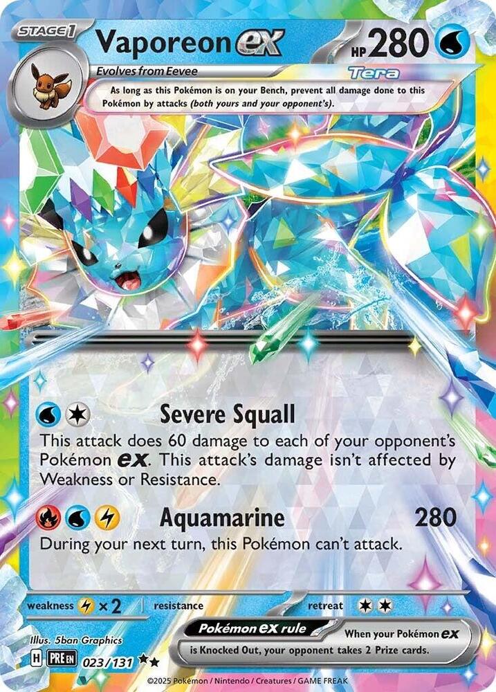 Vaporeon ex - 023/131 [SV Prismatic Evolutions]