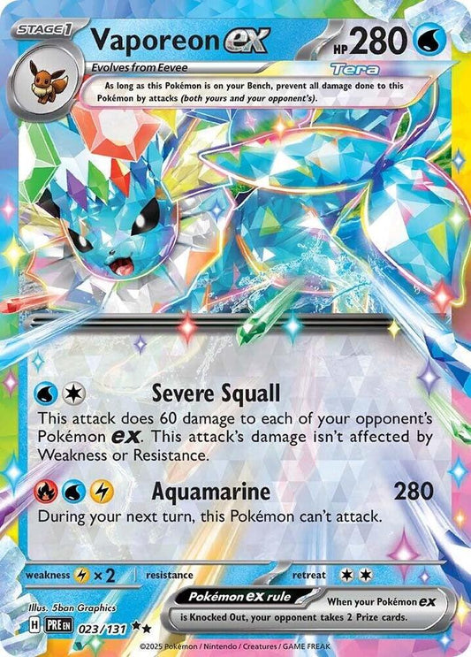 Vaporeon ex - 023/131 [SV Prismatic Evolutions]