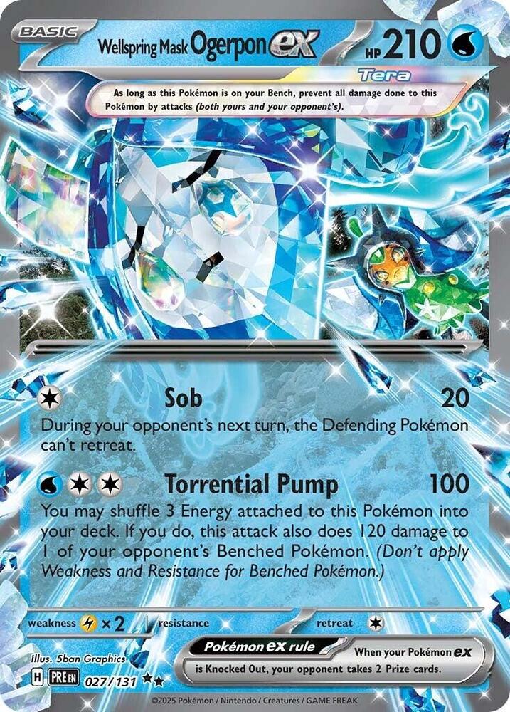 Wellspring Mask Ogerpon ex - 027/131 [SV Prismatic Evolutions]