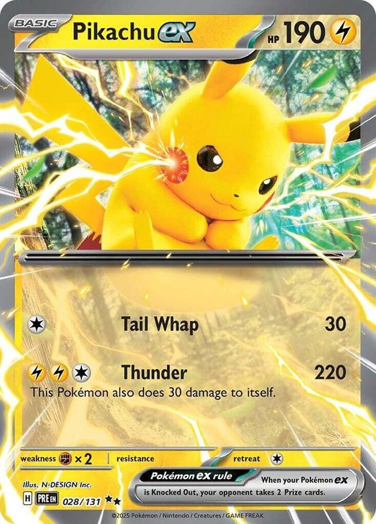 Pikachu ex - 028/131 [SV Prismatic Evolutions]