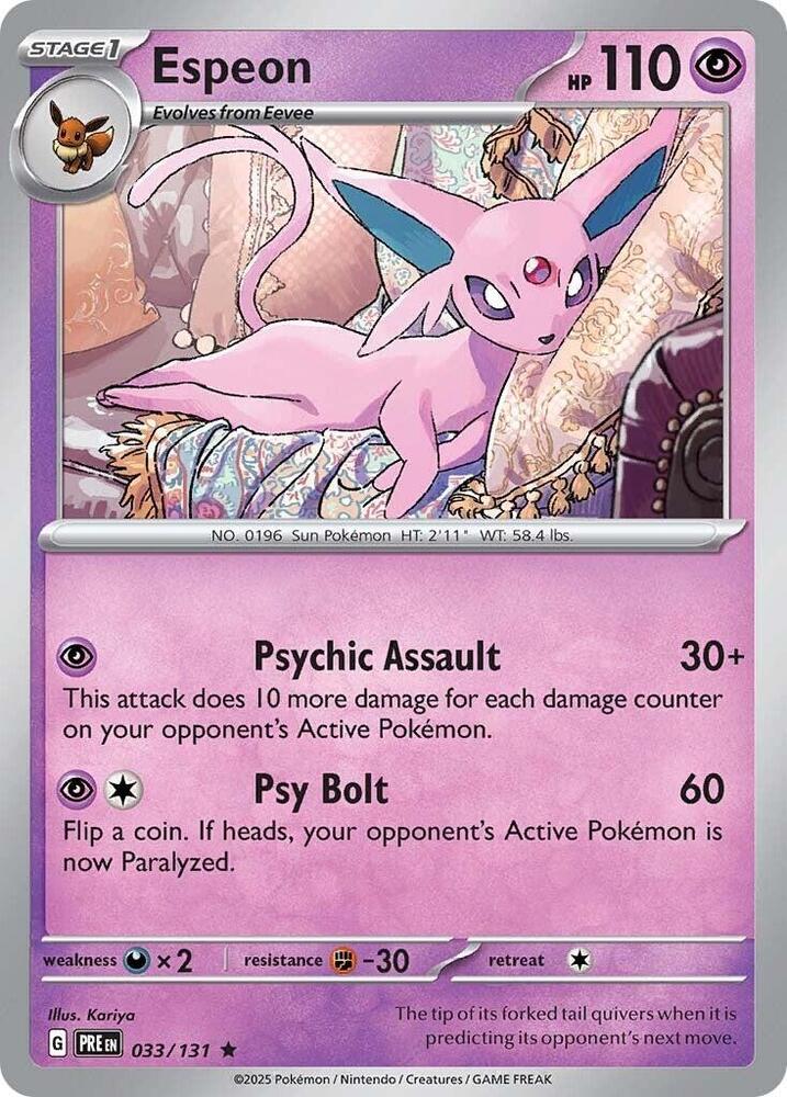 Espeon (033/131) [SV Prismatic Evolutions]