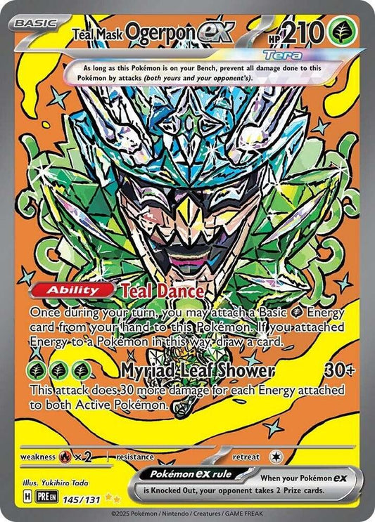 Teal Mask Ogerpon ex - 145/131 [SV Prismatic Evolutions]
