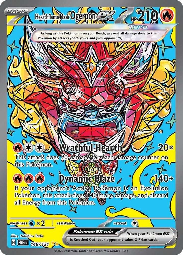 Hearthflame Mask Ogerpon ex - 148/131 [SV Prismatic Evolutions]
