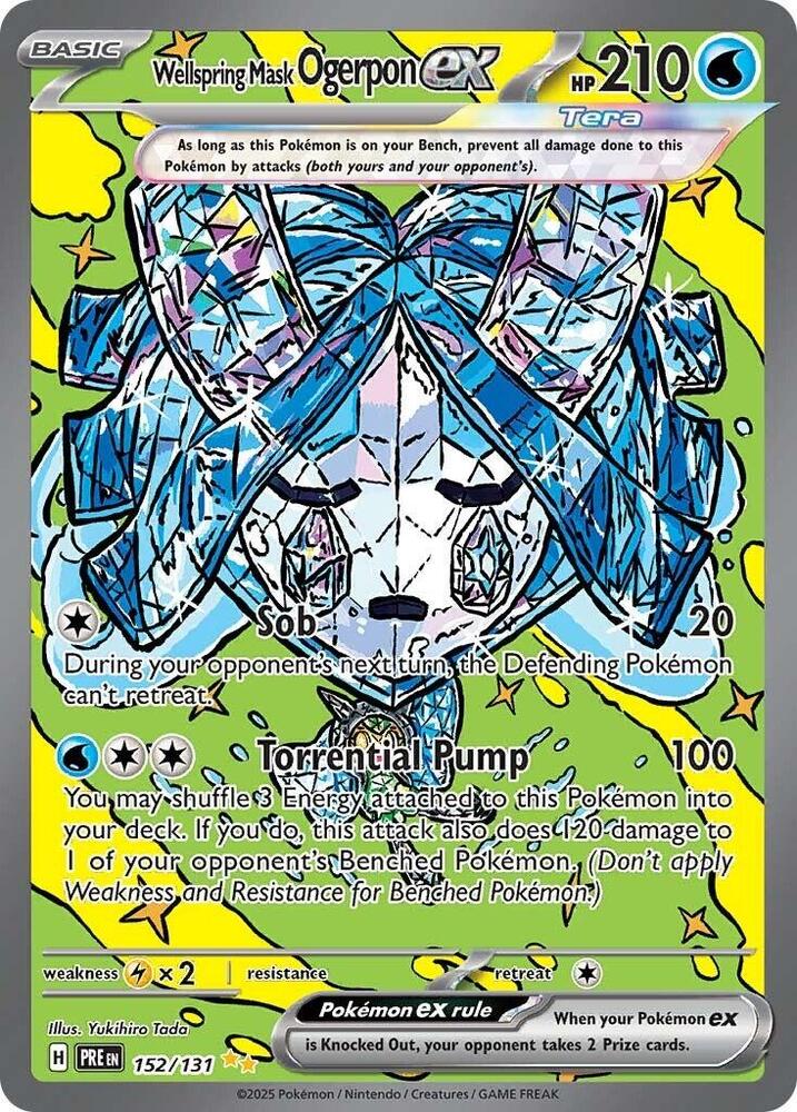 Wellspring Mask Ogerpon ex - 152/131 [SV Prismatic Evolutions]
