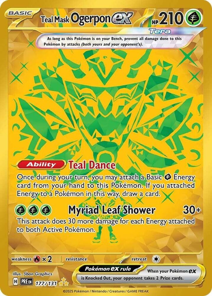 Teal Mask Ogerpon ex - 177/131 [SV Prismatic Evolutions]