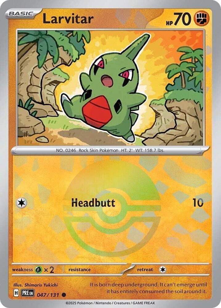 Larvitar (Poke Ball Pattern) (047/131) [SV Prismatic Evolutions]