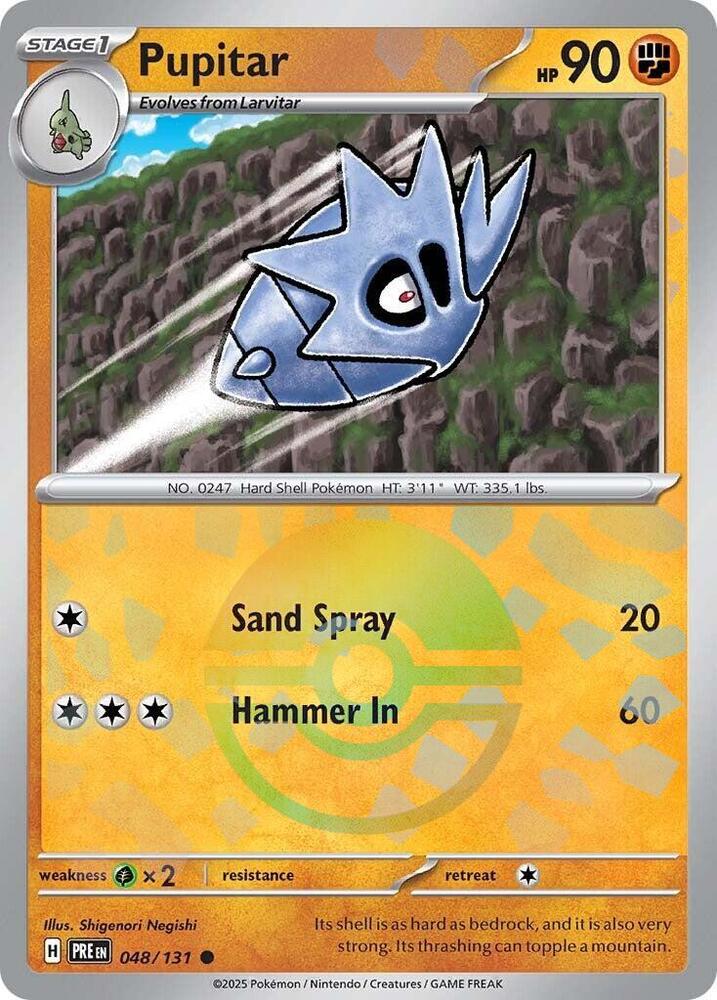 Pupitar (Poke Ball Pattern) (048/131) [SV Prismatic Evolutions]