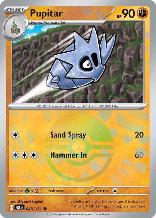 Pupitar (Poke Ball Pattern) (048/131) [SV Prismatic Evolutions]