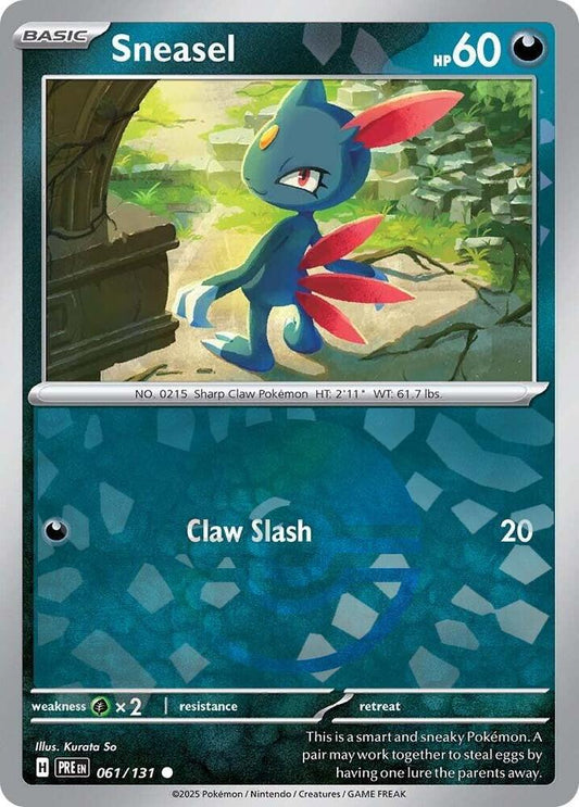 Sneasel (Poke Ball Pattern) (061/131) [SV Prismatic Evolutions]