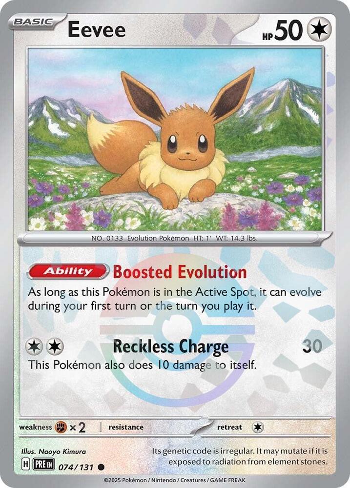 Eevee (Poke Ball Pattern) (074/131) [SV Prismatic Evolutions]