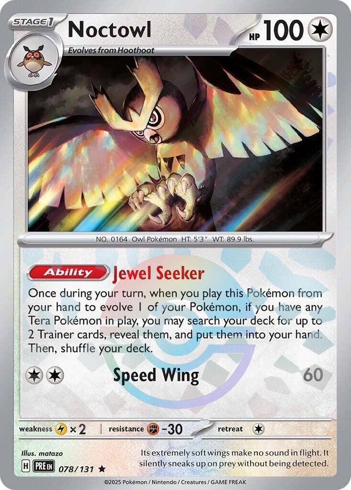 Noctowl (Poke Ball Pattern) (078/131) [SV Prismatic Evolutions]