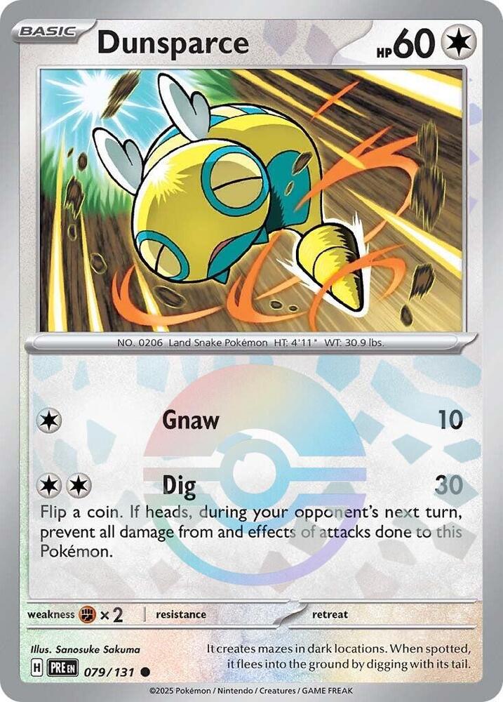 Dunsparce (Poke Ball Pattern) (079/131) [SV Prismatic Evolutions]