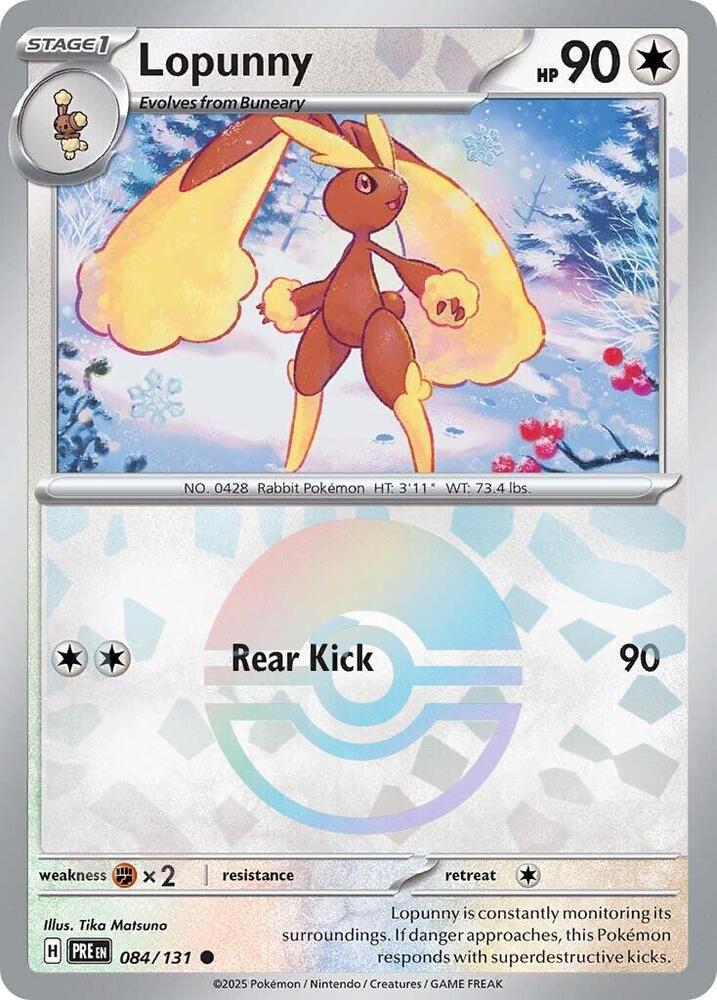 Lopunny (Poke Ball Pattern) (084/131) [SV Prismatic Evolutions]