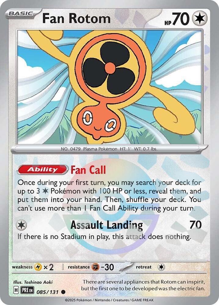 Fan Rotom (Poke Ball Pattern) (085/131) [SV Prismatic Evolutions]