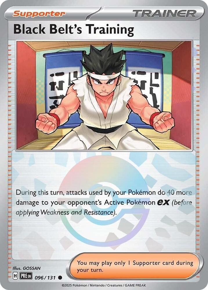 Black Belt's Training - 096/131 (Poke Ball Pattern) [SV Prismatic Evolutions]
