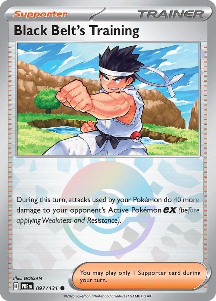Black Belt's Training - 097/131 (Poke Ball Pattern) [SV Prismatic Evolutions]