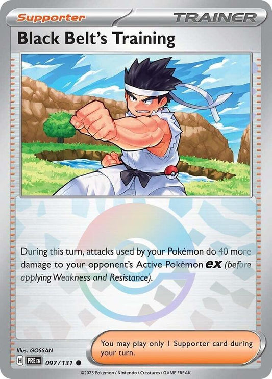 Black Belt's Training - 097/131 (Poke Ball Pattern) [SV Prismatic Evolutions]