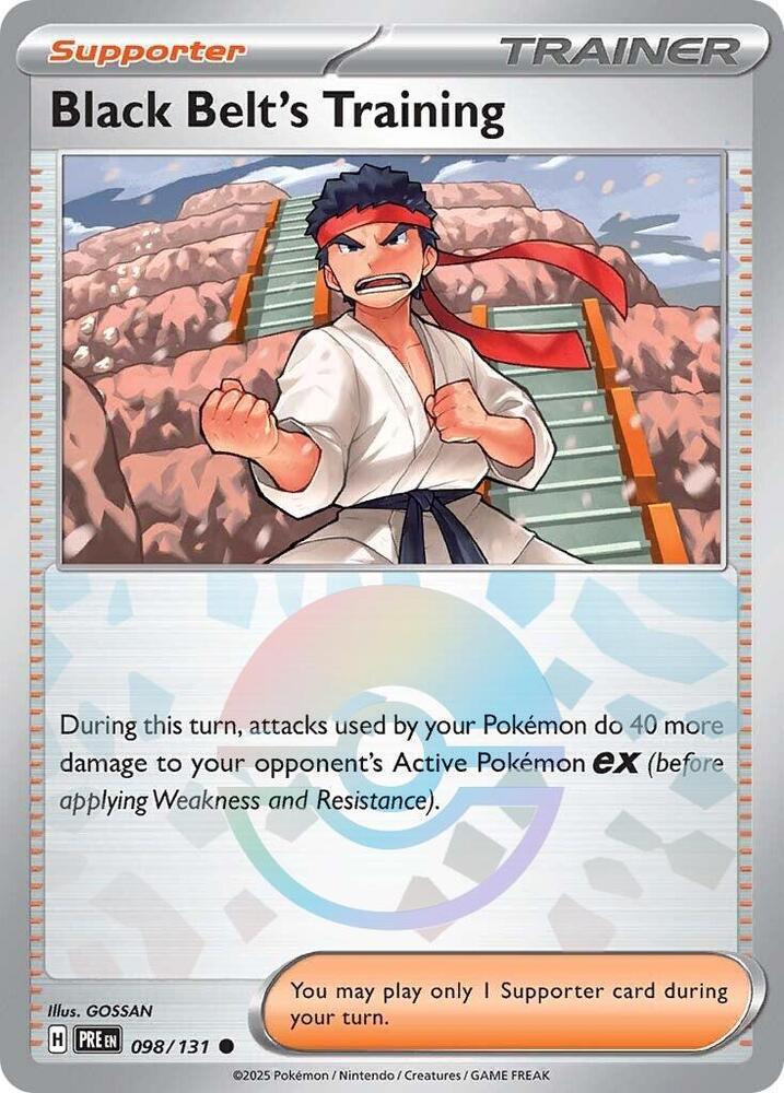 Black Belt's Training - 098/131 (Poke Ball Pattern) [SV Prismatic Evolutions]