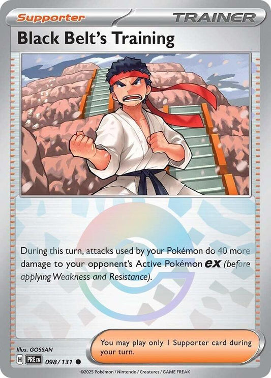 Black Belt's Training - 098/131 (Poke Ball Pattern) [SV Prismatic Evolutions]