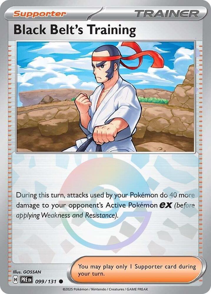 Black Belt's Training - 099/131 (Poke Ball Pattern) [SV Prismatic Evolutions]