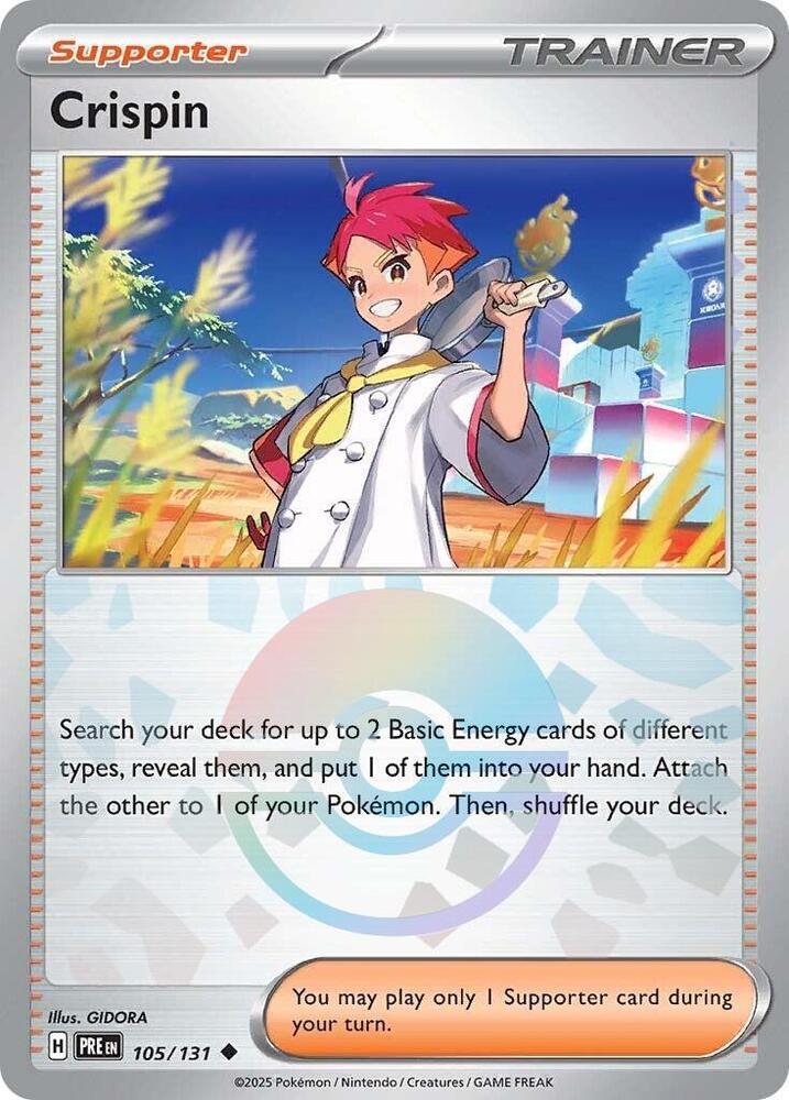 Crispin - 105/131 (Poke Ball Pattern) [SV Prismatic Evolutions]