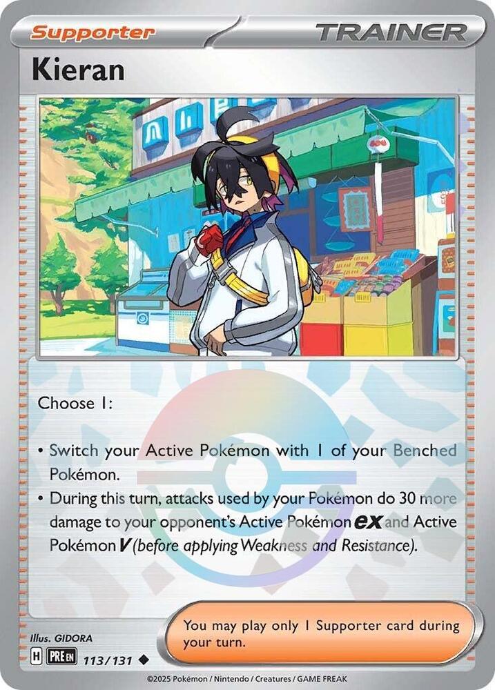 Kieran - 113/131 (Poke Ball Pattern) [SV Prismatic Evolutions]