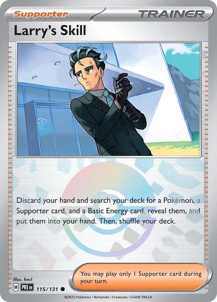 Larry's Skill - 115/131 (Poke Ball Pattern) [SV Prismatic Evolutions]