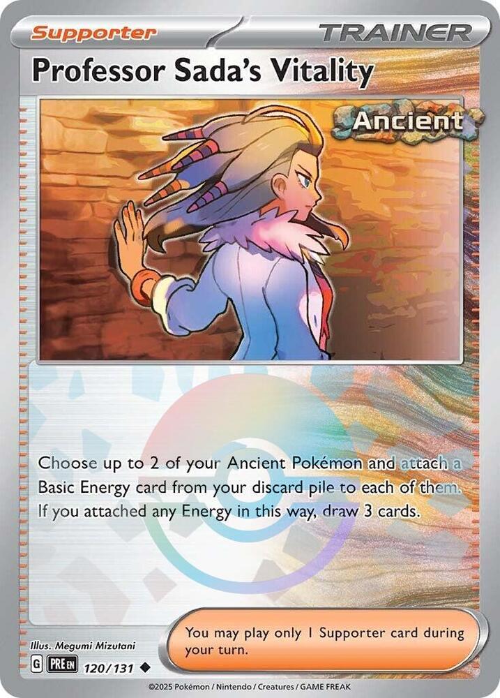 Professor Sada's Vitality (Poke Ball Pattern) (120/131) [SV Prismatic Evolutions]