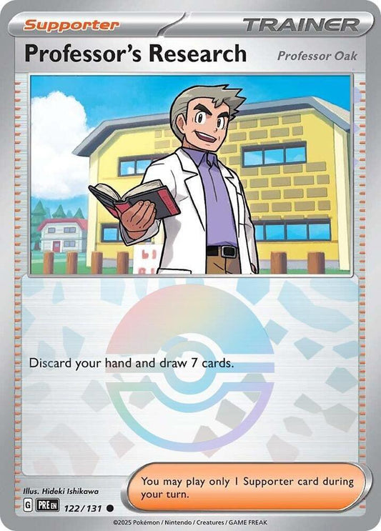 Professor's Research [Professor Oak] (Poke Ball Pattern) (122/131) [SV Prismatic Evolutions]
