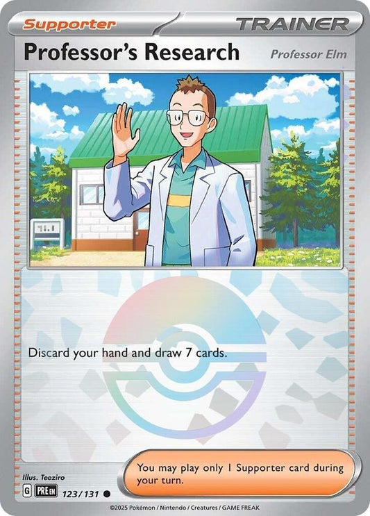 Professor's Research [Professor Elm] (Poke Ball Pattern) (123/131) [SV Prismatic Evolutions]