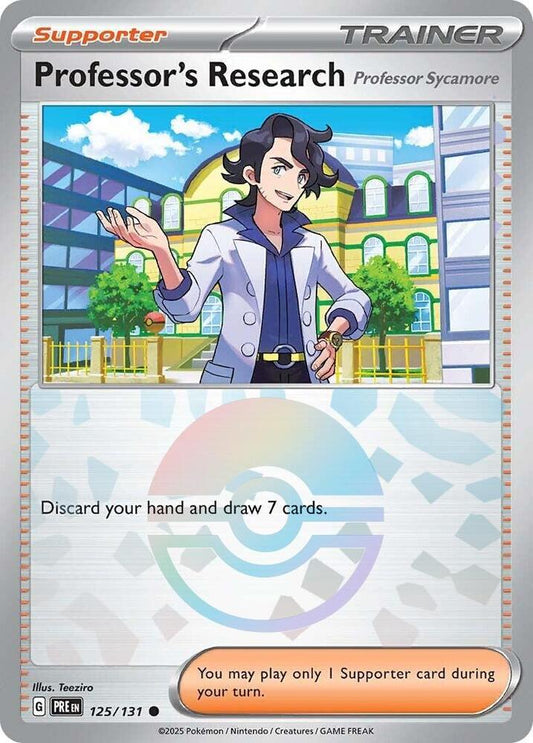 Professor's Research [Professor Sycamore] (Poke Ball Pattern) (125/131) [SV Prismatic Evolutions]