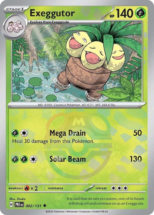 Exeggutor (Master Ball Pattern) (002/131) [SV Prismatic Evolutions]