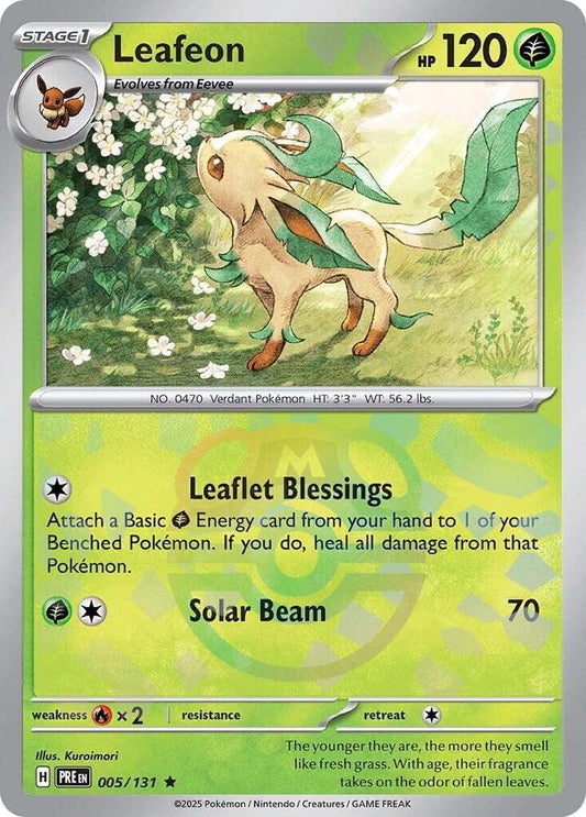 Leafeon (Master Ball Pattern) (005/131) [SV Prismatic Evolutions]