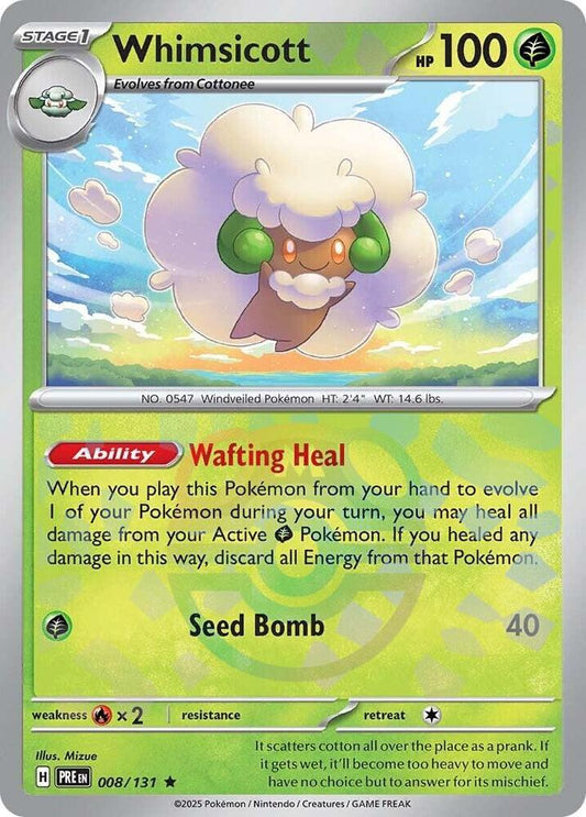 Whimsicott (Master Ball Pattern) (008/131) [SV Prismatic Evolutions]