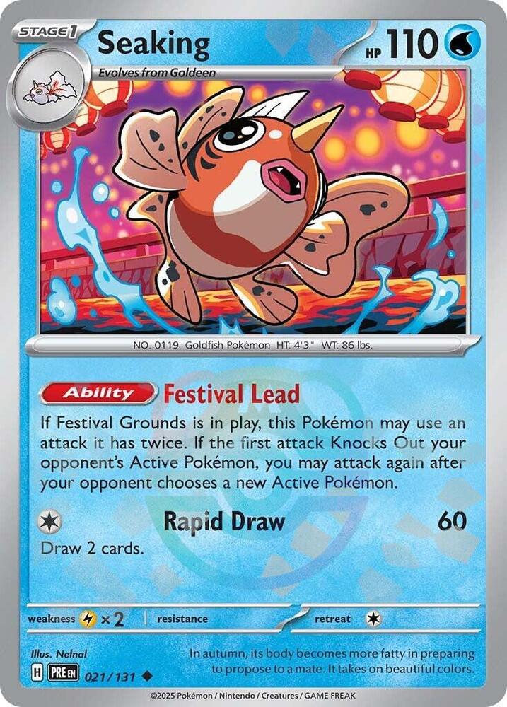 Seaking (Master Ball Pattern) (021/131) [SV Prismatic Evolutions]