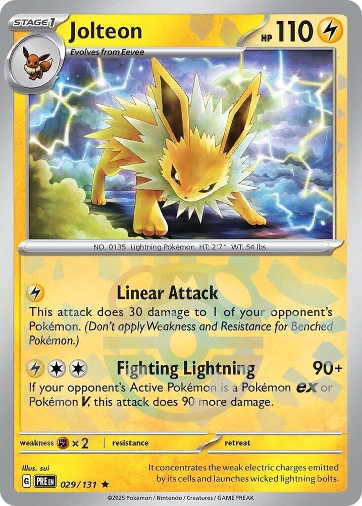 Jolteon (Master Ball Pattern) (029/131) [SV Prismatic Evolutions]