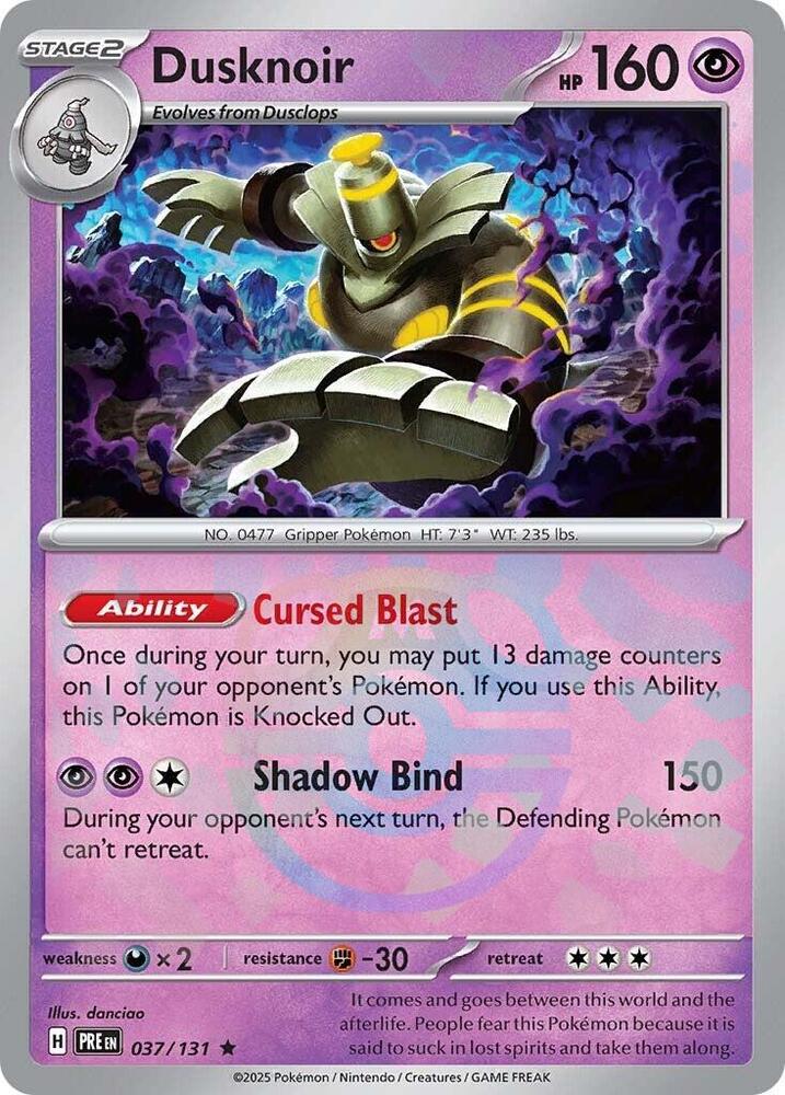 Dusknoir (Master Ball Pattern) (037/131) [SV Prismatic Evolutions]