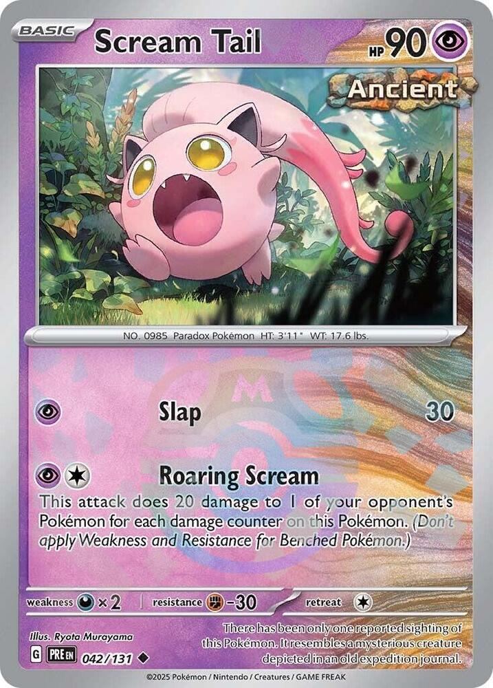 Scream Tail (Master Ball Pattern) (042/131) [SV Prismatic Evolutions]