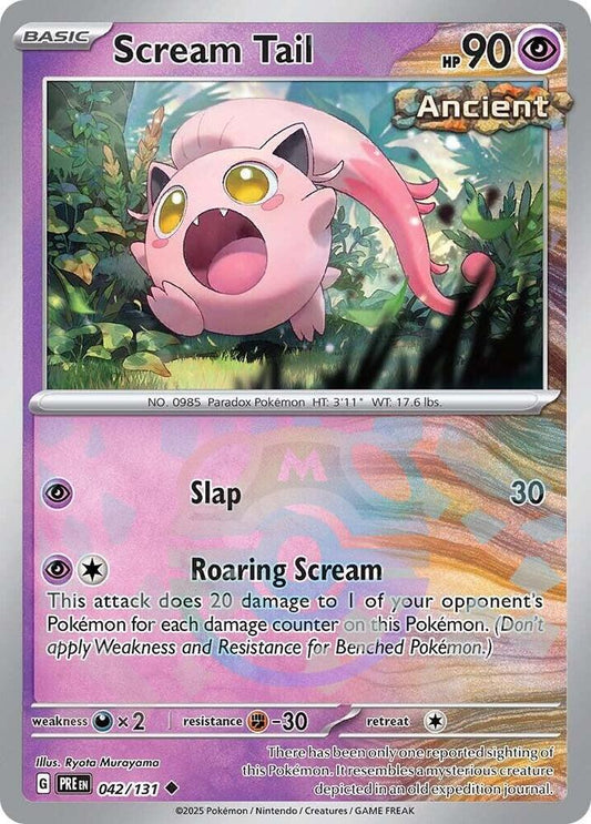 Scream Tail (Master Ball Pattern) (042/131) [SV Prismatic Evolutions]