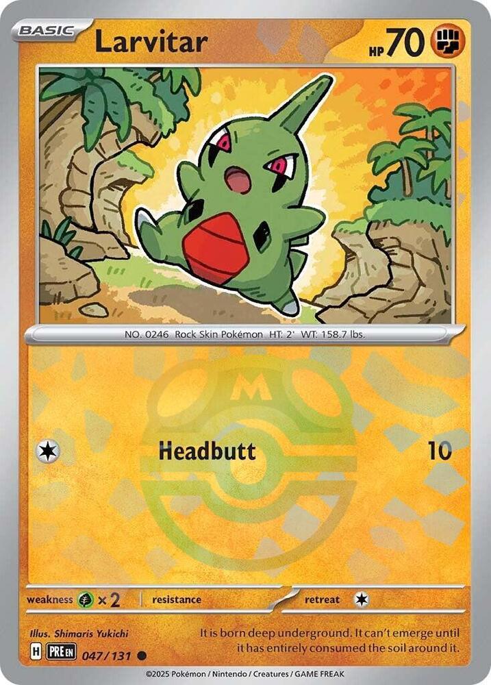 Larvitar (Master Ball Pattern) (047/131) [SV Prismatic Evolutions]