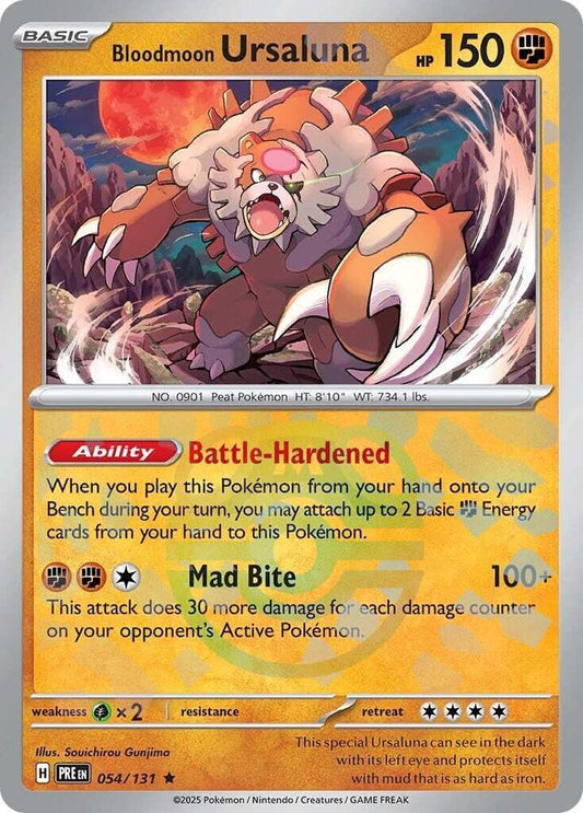 Bloodmoon Ursaluna (Master Ball Pattern) (054/131) [SV Prismatic Evolutions]