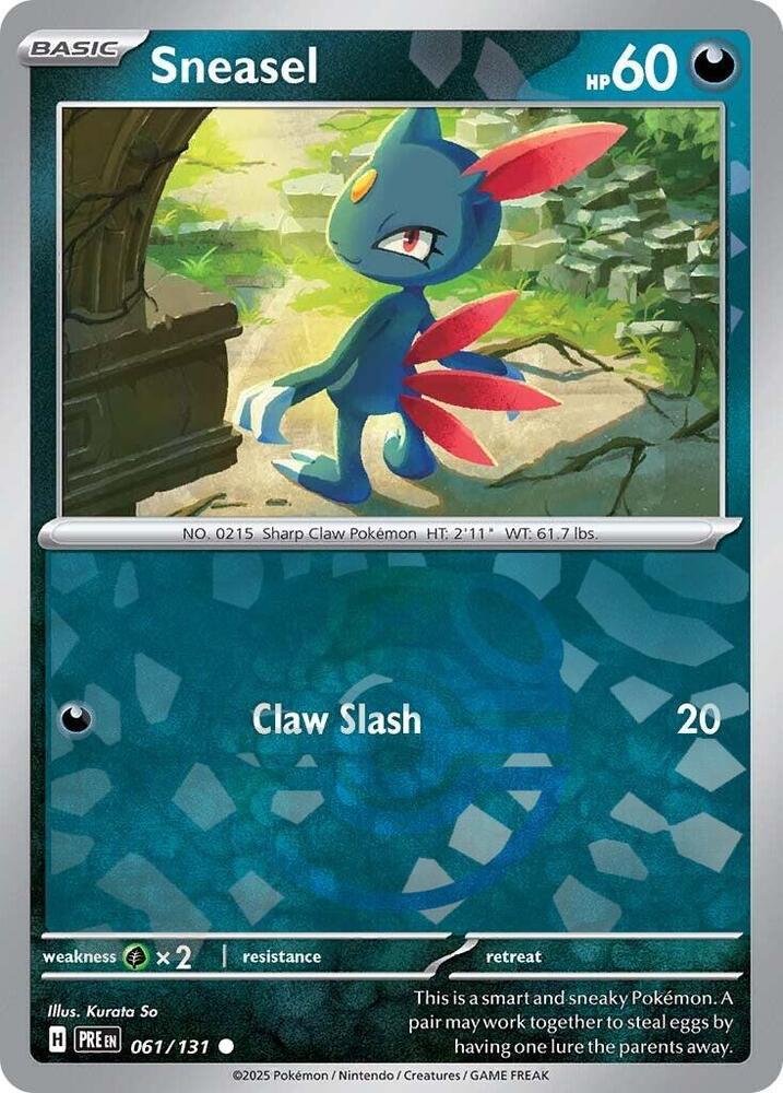 Sneasel (Master Ball Pattern) (061/131) [SV Prismatic Evolutions]