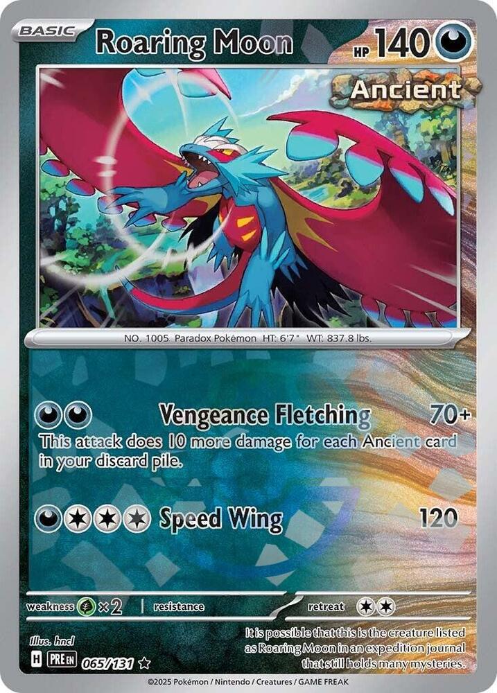 Roaring Moon (Master Ball Pattern) (065/131) [SV Prismatic Evolutions]