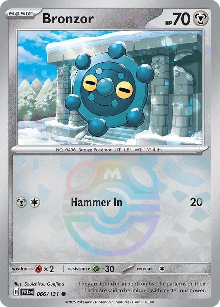 Bronzor (Master Ball Pattern) (066/131) [SV Prismatic Evolutions]