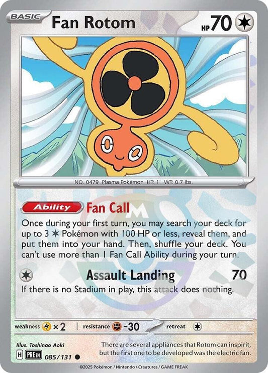 Fan Rotom (Master Ball Pattern) (085/131) [SV Prismatic Evolutions]