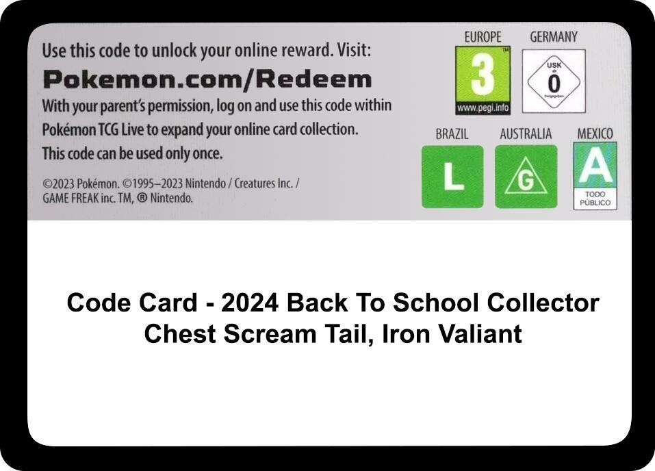 Code Card - Back-to-School 2024 Collector Chest [Miscellaneous Cards and Products]