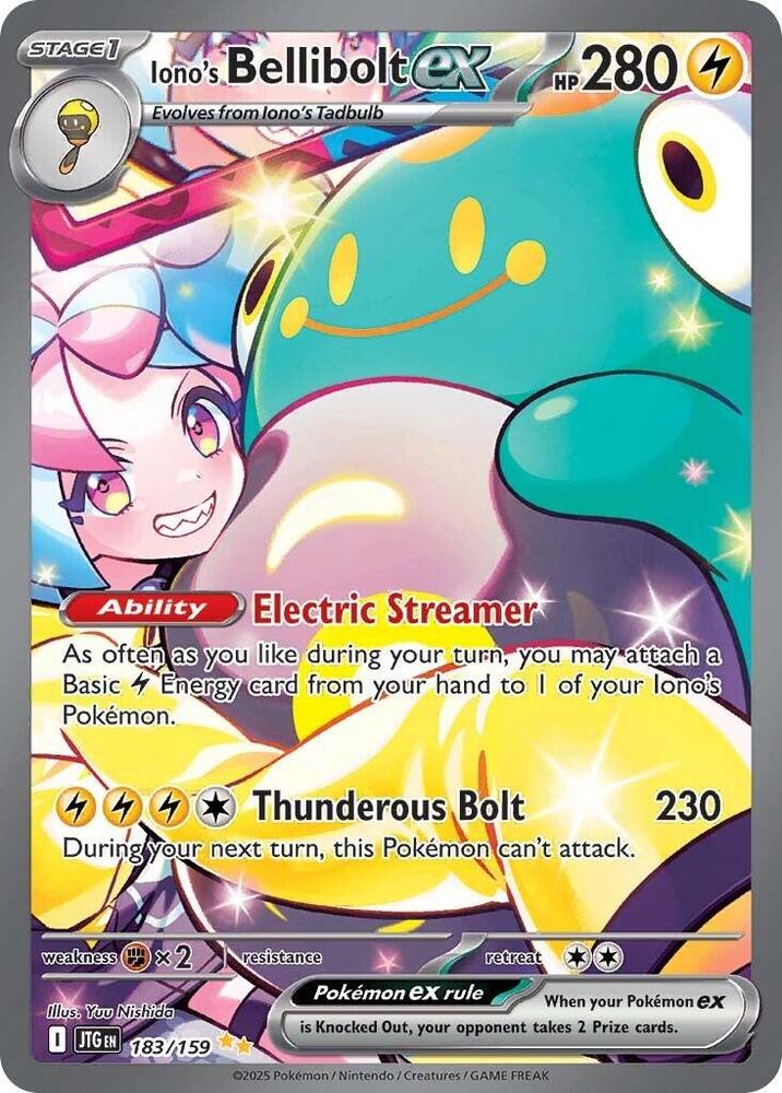 Iono's Bellibolt ex - 183/159 [SV09 Journey Together]