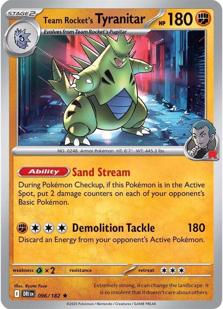 Team Rocket's Tyranitar (096/182) [SV10: Destined Rivals]