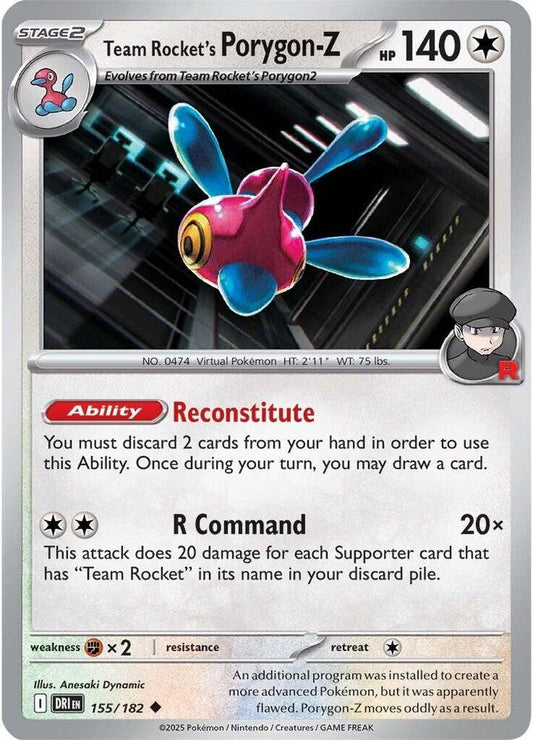 Team Rocket's Porygon-Z (155/182) [SV10: Destined Rivals]